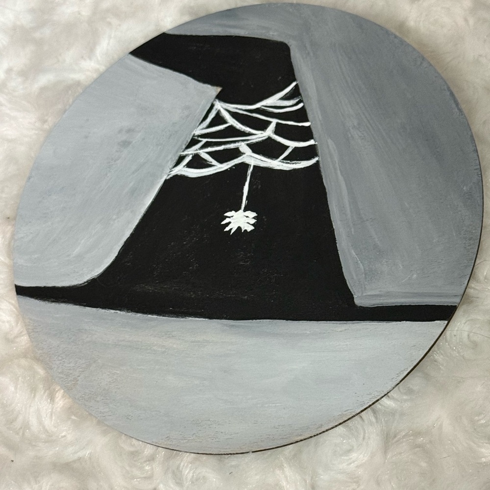 Witch hat Acrylic Painting Coaster by Artist Lise Marie